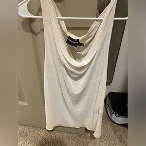 White Drape Neck Giorgio Armani